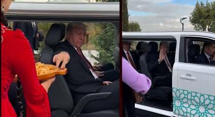 Cumhurbaşkanı Erdoğan Kırgız lezzetine kayıtsız kalamadı!