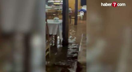 Demre'de sağanak hayatı olumsuz etkiliyor