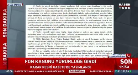 Fon Yasası Resmi Gazete'de yayımlandı