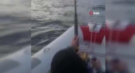 Dev Orkinos Amator Balikcilari 8 Saat Datca Dan Kos A Oradan Bodrum A Surukledi Video 7
