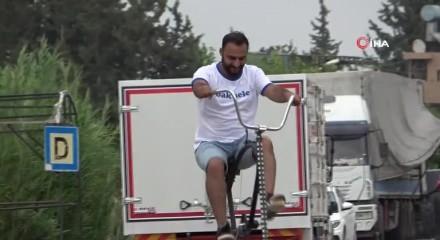Sosyal Mesafeyi Korumak Icin 2 Bucuk Metre Uzunlugunda Bisiklet Yapti Video 7