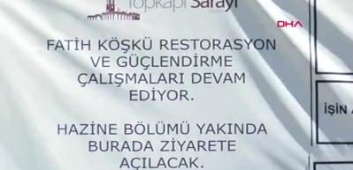 Topkapı Sarayı'nda bulunan Fatih K&ouml;şk&uuml;'n&uuml;n kubbeleri orijinaline &ccedil;evrilecek