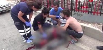 Trafik magandaları, bı&ccedil;ak ve levyeyle dehşeti yaşattı