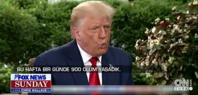 Trump ve sunucu canlı yayında birbirine girdi