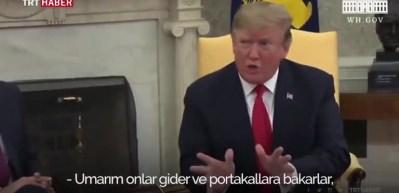 Trump'ın "portakal" gafı sosyal medyada alay konusu oldu