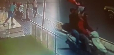 T&uuml;rk bayrağını taşırken saldırdılar