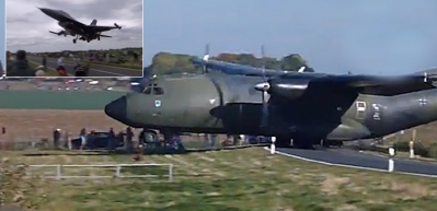 T&uuml;rk F16 pilotunun efsane inişine &ouml;zendi insanlar zor kurtuldu!