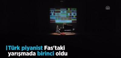 Türk piyanist Fas'taki yarışmada birinci oldu