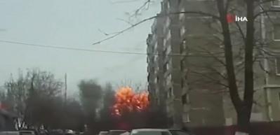 Rusya'da trafo bomba gibi patladı