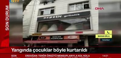 Esenler'de can pazarı! &Ccedil;ocukları camdan atarak kurtardılar