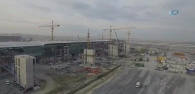 Yapımı devam eden 3. Havalimanı'nın son durumu havadan g&ouml;r&uuml;nt&uuml;lendi
