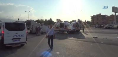 Yolcu otob&uuml;s&uuml; 6 aracı bi&ccedil;ti