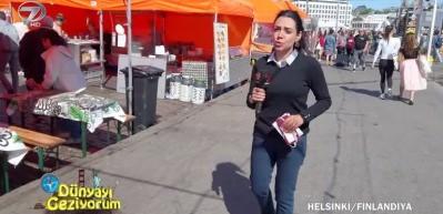 Y&ouml;resel meyveler, hediyelik eşyalar...Bir şehrin k&uuml;lt&uuml;r kitabı gibi  Helsinki şehir pazarı 