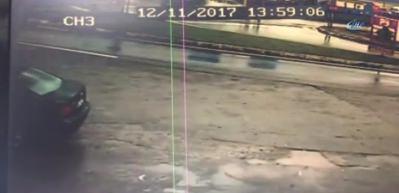6 kişinin yaralandığı kaza g&uuml;venlik kamerasında