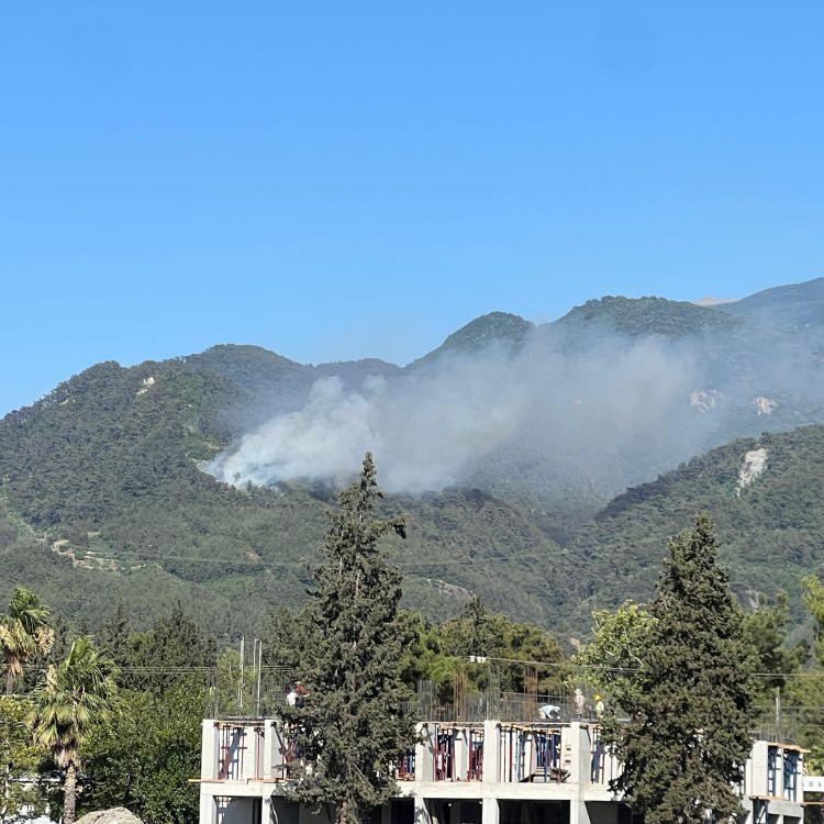 HATAY'DA YERLEŞİM YERİNE YAKIN NOKTADA YANGIN