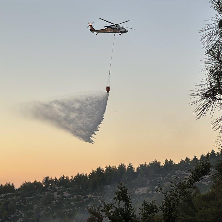 MİLAS VE SARUHANLI'DAKİ YANGINLAR KONTROL ALTINA ALINDI