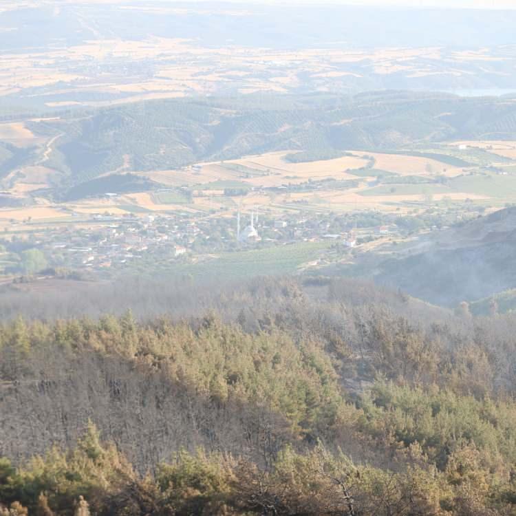 YANAN ALANLAR GÖRÜNTÜLENDİ