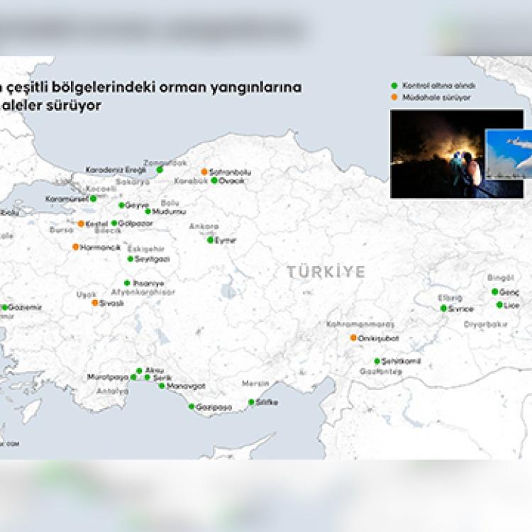 ORMAN YANGINLARIYLA MÜCADELE SÜRÜYOR