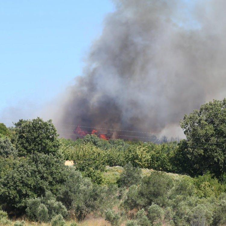 ÇANAKKALE'DE HAVADAN VE KARADAN MÜDAHALE