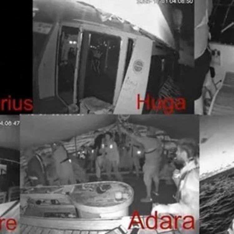 İSRAİL GEMİSİ, KÜRESEL SUMUD FİLOSU'NDAKİ ALMA GEMİSİNİN ÇOK YAKININA YANAŞTI