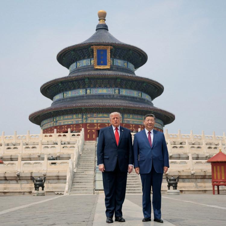 Şİ VE TRUMP CENNET TAPINAĞI'NDA