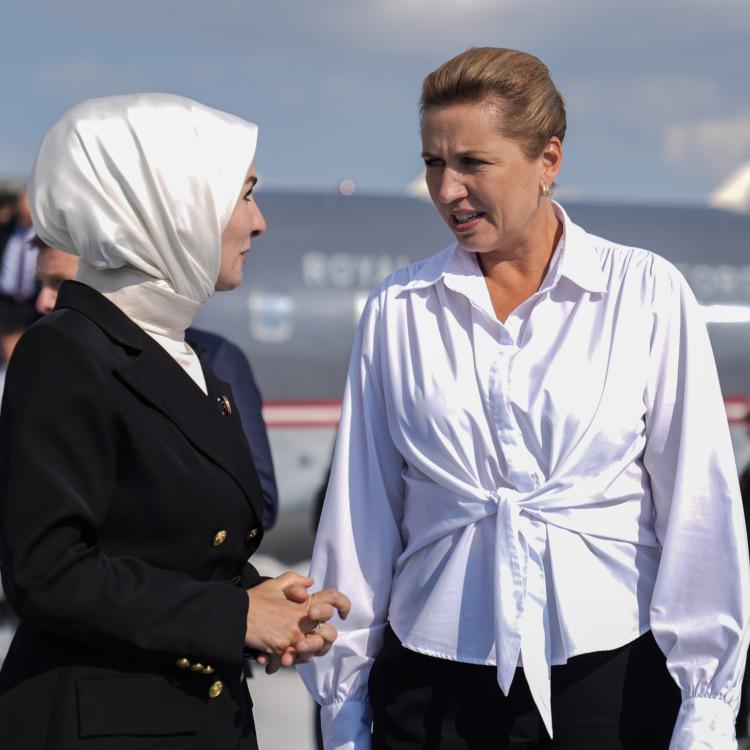 DANİMARKA BAŞBAKANI METTE FREDERIKSEN ANKARA'YA ULAŞTI