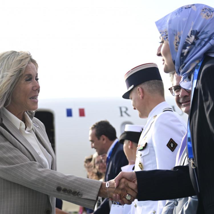 FRANSA CUMHURBAŞKANI EMMANUEL MACRON ANKARA'YA ULAŞTI
