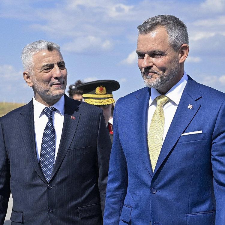 SLOVAKYA CUMHURBAŞKANI PELLEGRINI ANKARA'YA ULAŞTI