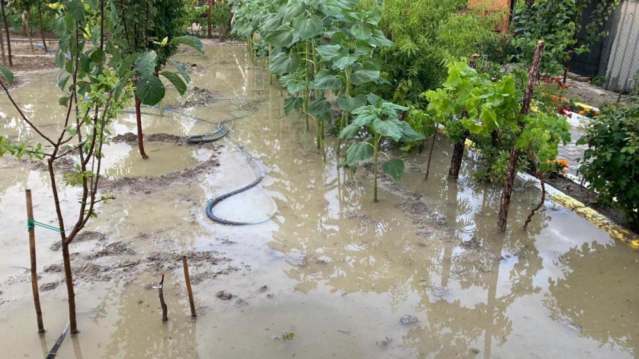 Ankara Beypazarı’nda evleri ve ekili araziyi sel vurdu