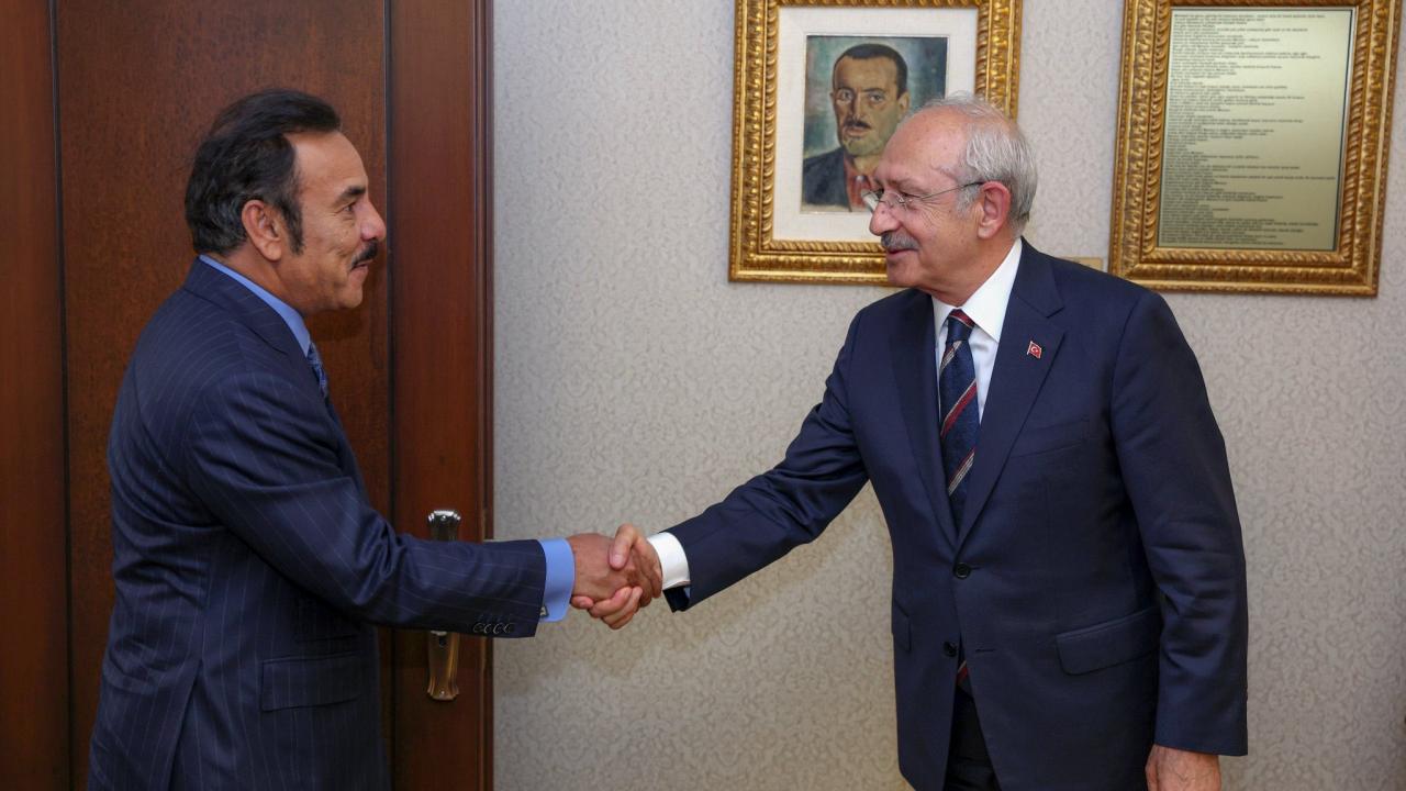 Kılıçdaroğlu, Katar'ın Ankara Büyükelçisi Al Sani'yi kabul etti