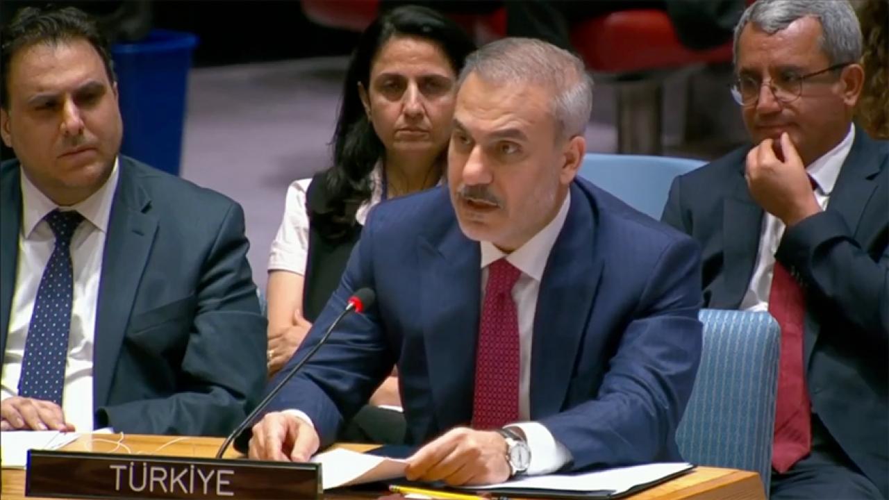 Bakan Fidan BM'den dünyaya seslendi: "İsrail barış istemiyor"
