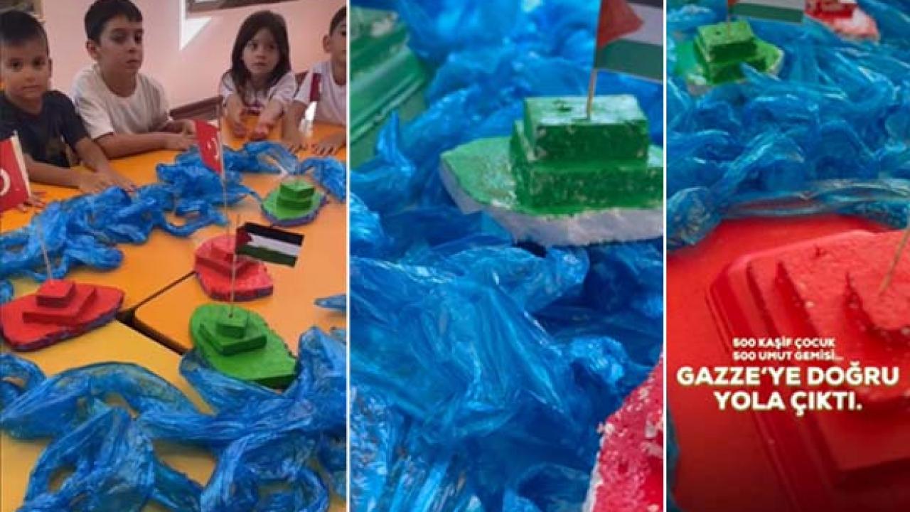 Çocuklar tarafından 527 gemi Gazze’ye gönderildi