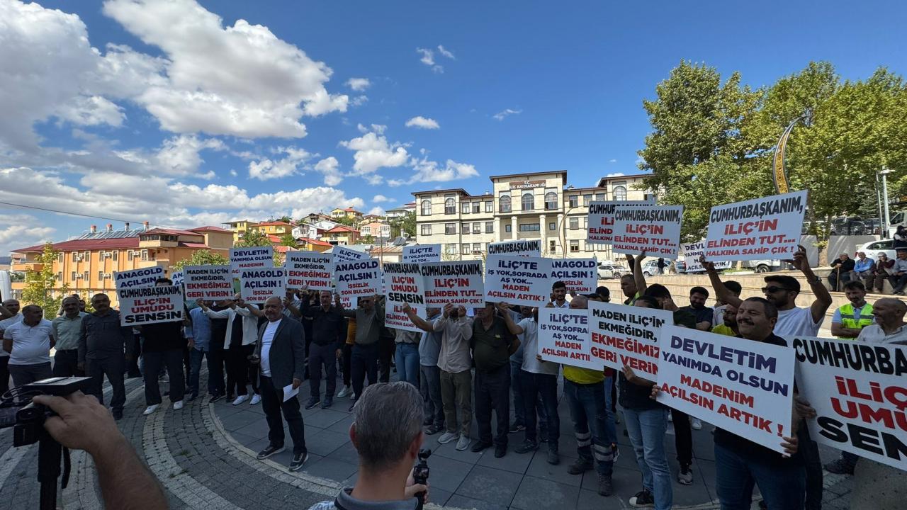 İliç halkından basın açıklamasıyla çağrı: 'İşimizi geri istiyoruz'