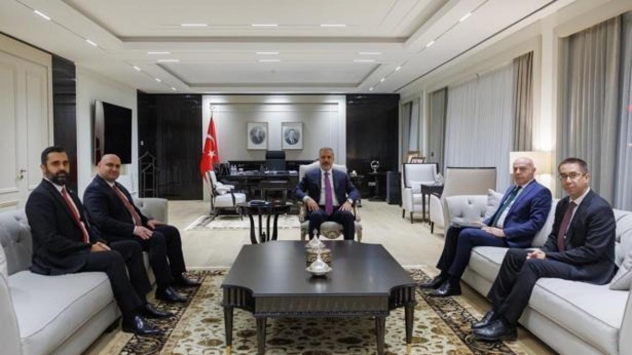 Bakan Fidan, Irak Türkmen Cephesi Başkanı Ağaoğlu’nu kabul etti