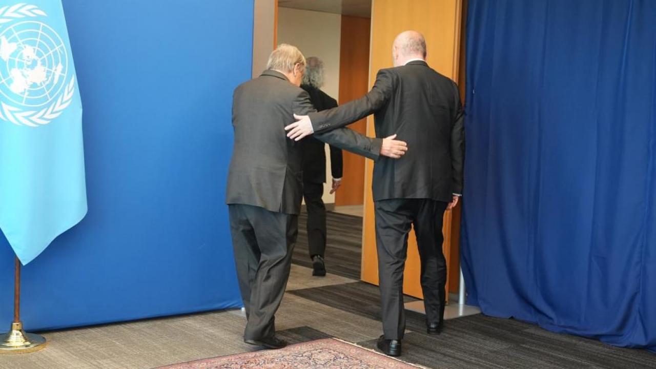 Guterres'ten Sinirlioğlu'na sıcak karşılama: Evine hoş geldin