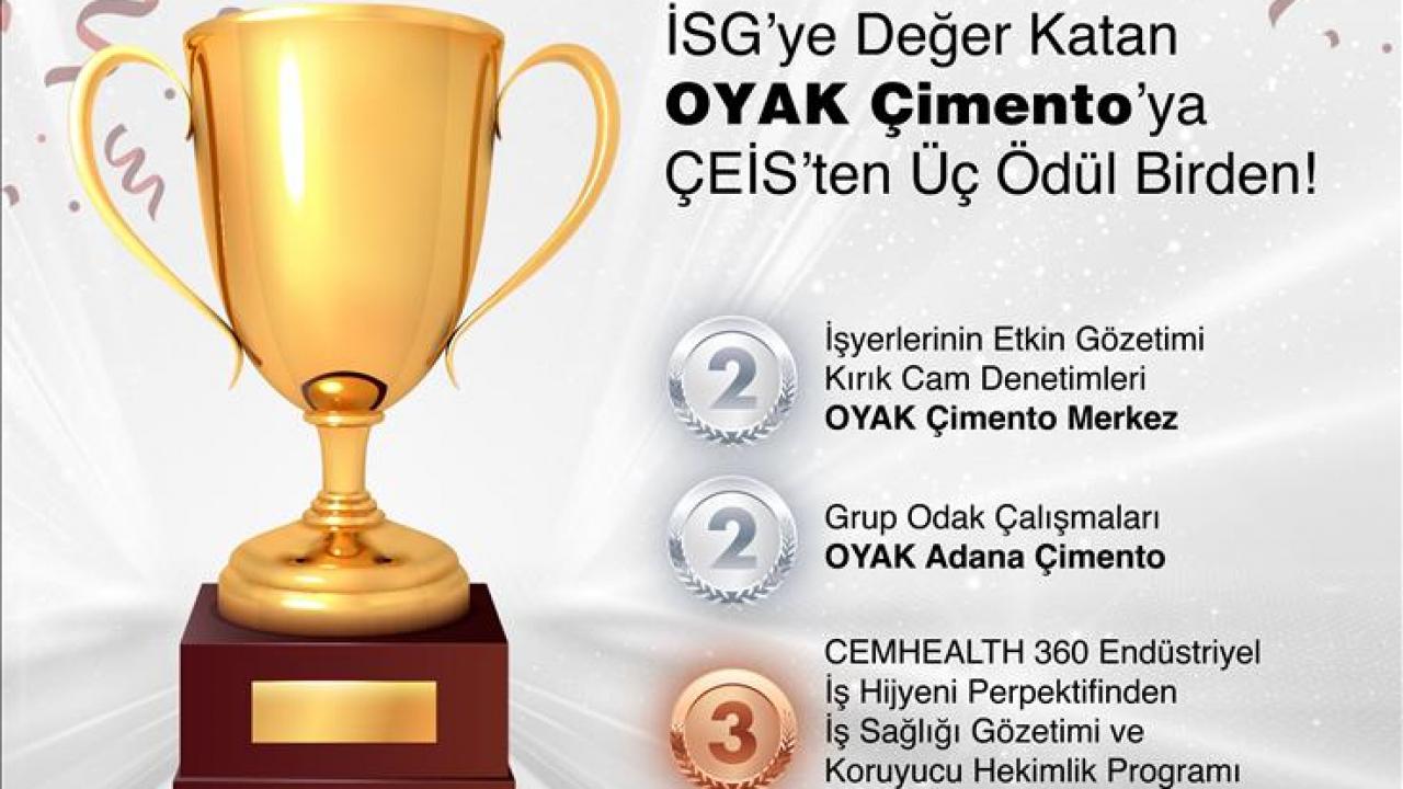 OYAK Çimento ÇEİS'ten üç ödül kazandı