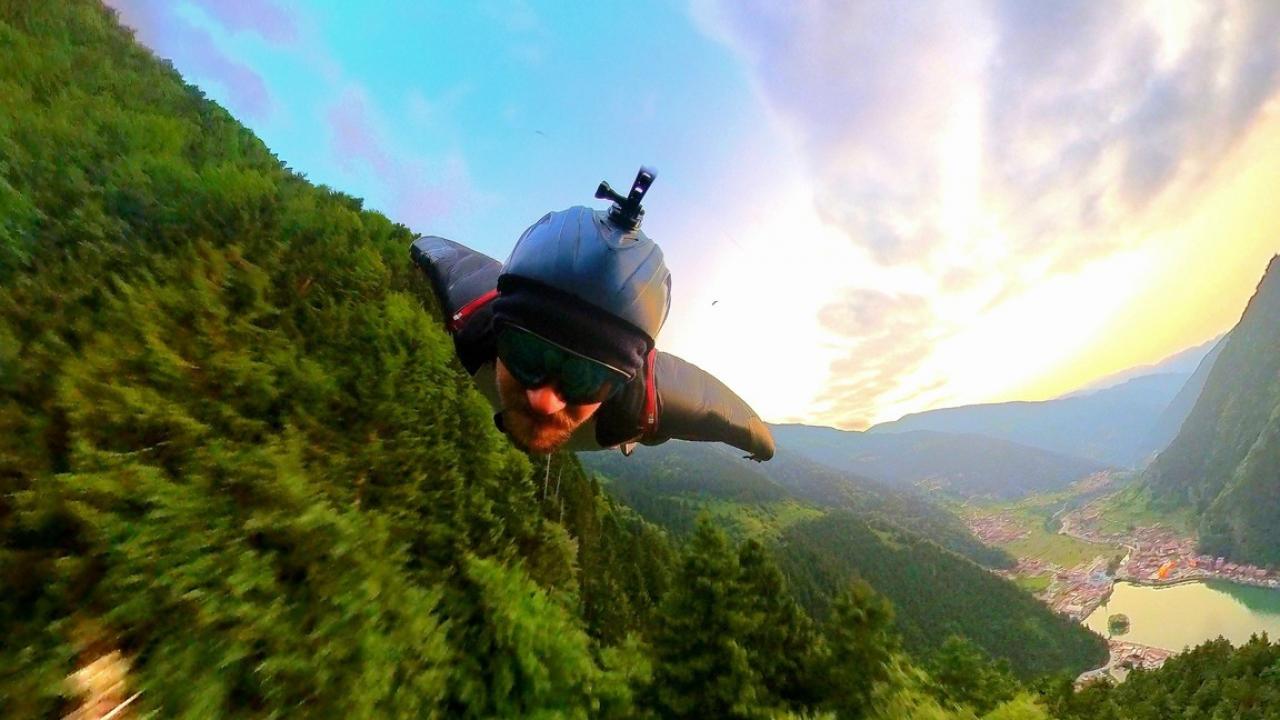 Sümela Manastırı’nda 'yarasa adam uçuşu'