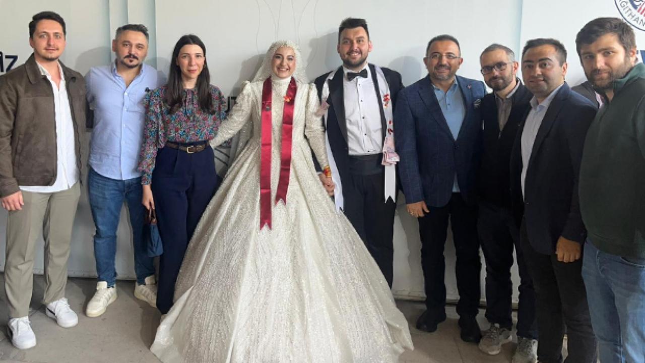 Haber7'nin mutlu günü: Halil & Melike çifti dünyaevine girdi