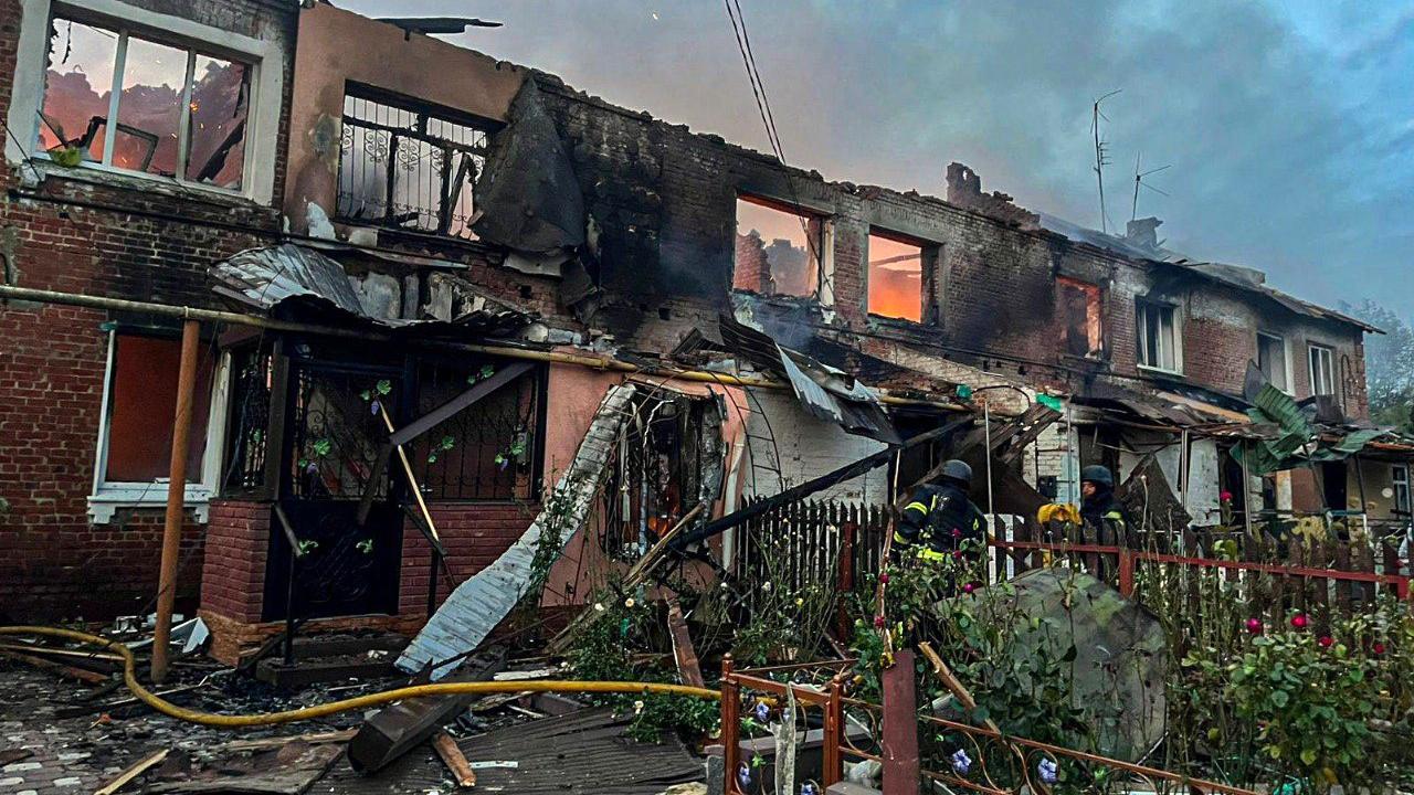 Rusya'dan İHA'lı saldırı! Ukrayna'da bina hedef alındı!