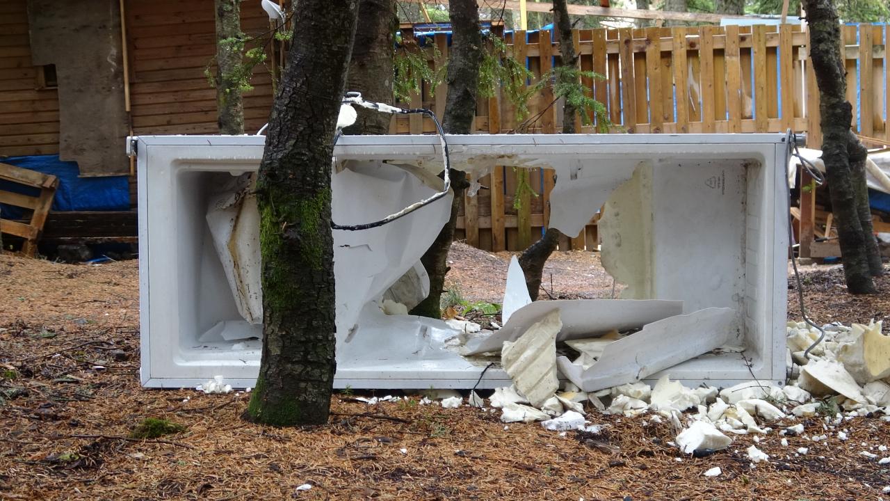 Uludağ’da ayılar, tatilcilerin yiyecek bıraktığı 18 baraka ve eşyalara zarar verdi