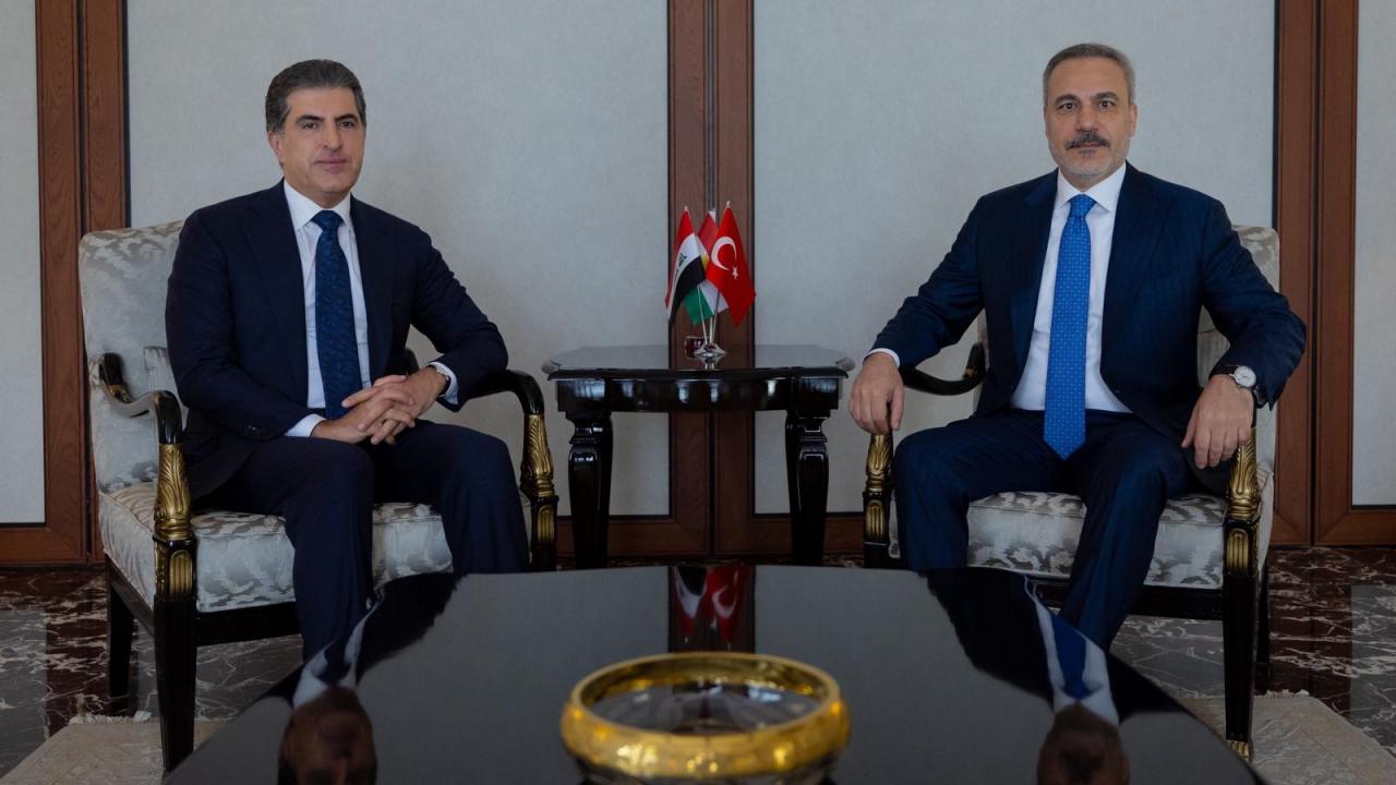 Bakan Fidan, IKBY Başkanı Barzani ile görüştü