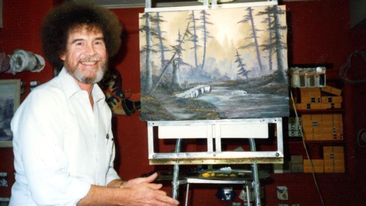 Bob Ross’un fırçası kamu yayıncılığı için satışta!