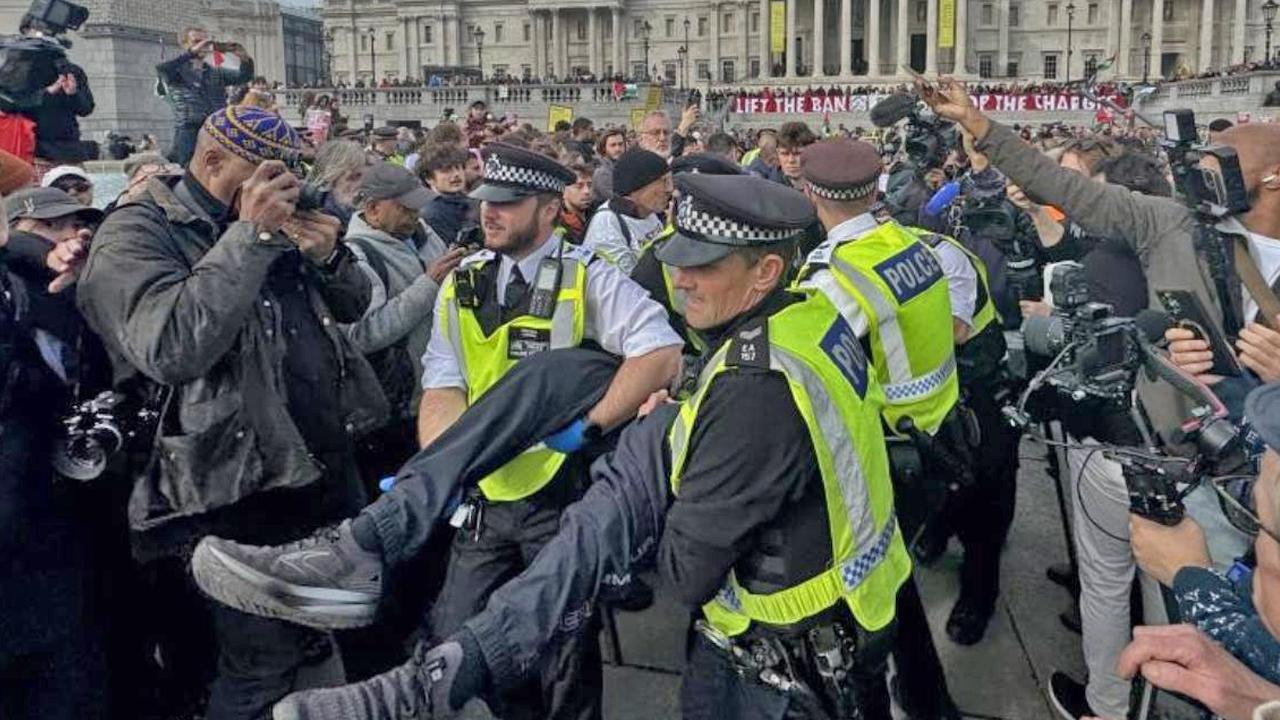 İngiltere'den Gazze eylemlerine engel! Polis yetki…