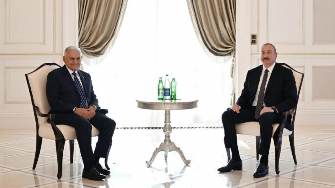 TDT Aksakallar Konseyi Başkanı Yıldırım’dan önemli ziyaret… Aliyev ile bir araya geldi!