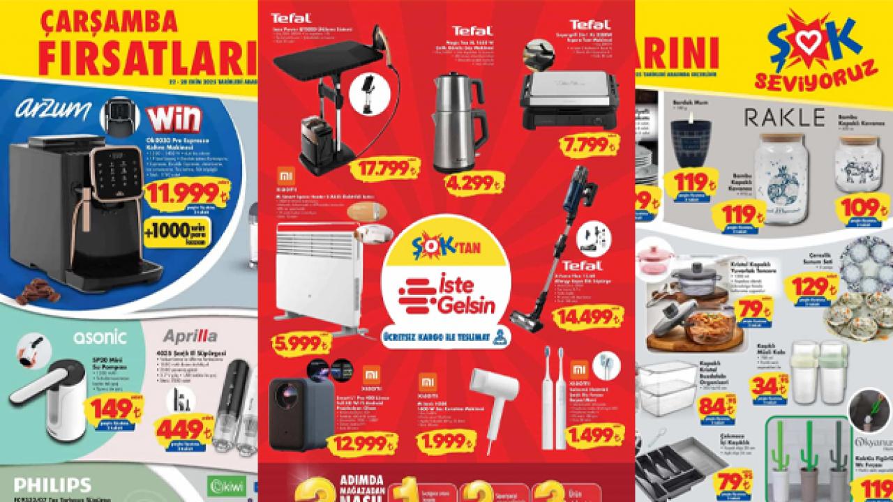 ŞOK 22-28 Ekim aktüel ürünleri | Kahve makinesi, Bot çeşitleri, Süpürge...