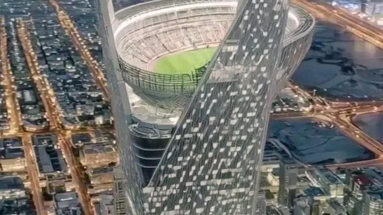 Çılgın proje tanıtıldı! Dünya Kupası 350 metre yüksekte oynanacak