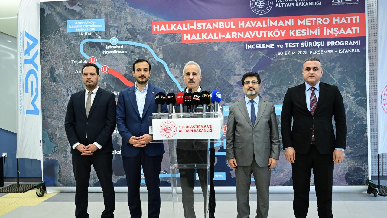 Halkalı-İstanbul Havalimanı Metro Hattı'nın 2026'nın ilk çeyreğinde açılması planlanıyor
