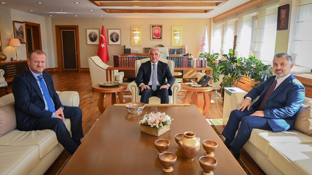 RTÜK Başkanı Daniş ve Türk Telekom CEO’su Şahin, Bakan Ersoy’u ziyaret etti