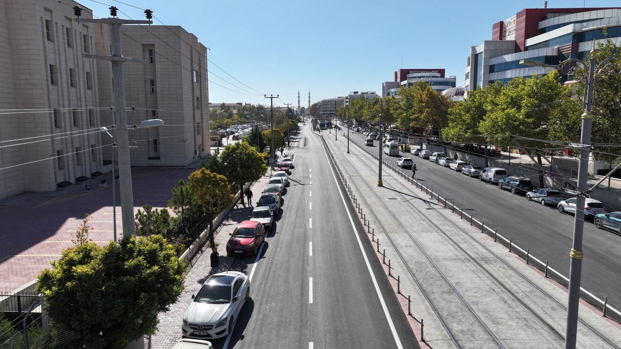 Konya'da Şehit Burak Aydoğan Caddesi asfaltlanarak trafiğe açıldı