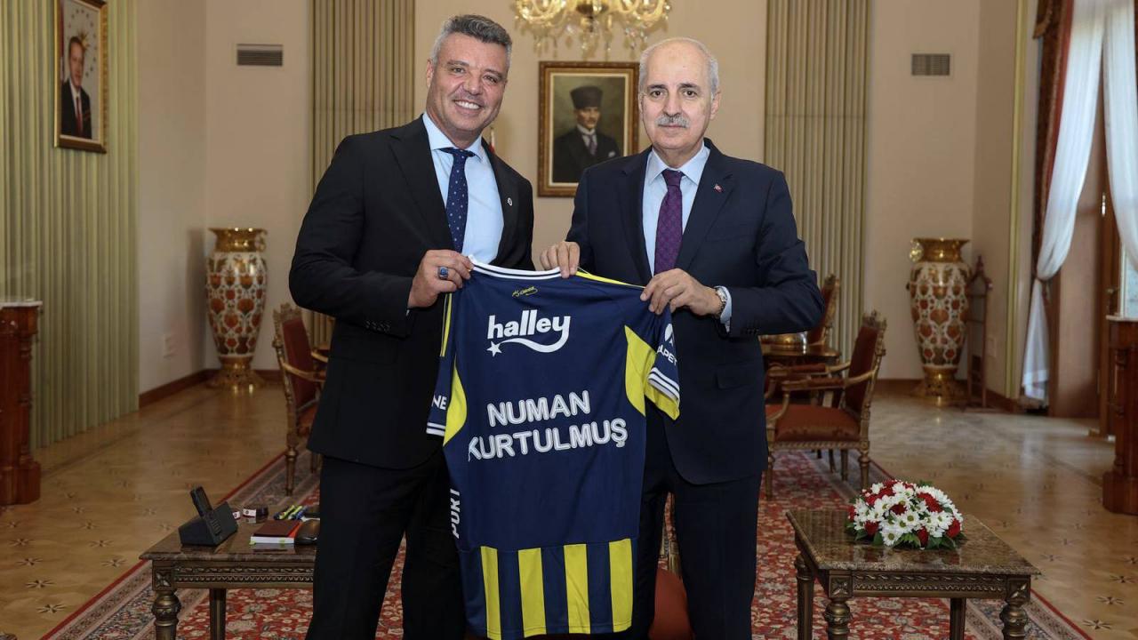 Fenerbahçe Başkanı Saran, TBMM Başkanı Kurtulmuş’u ziyaret etti